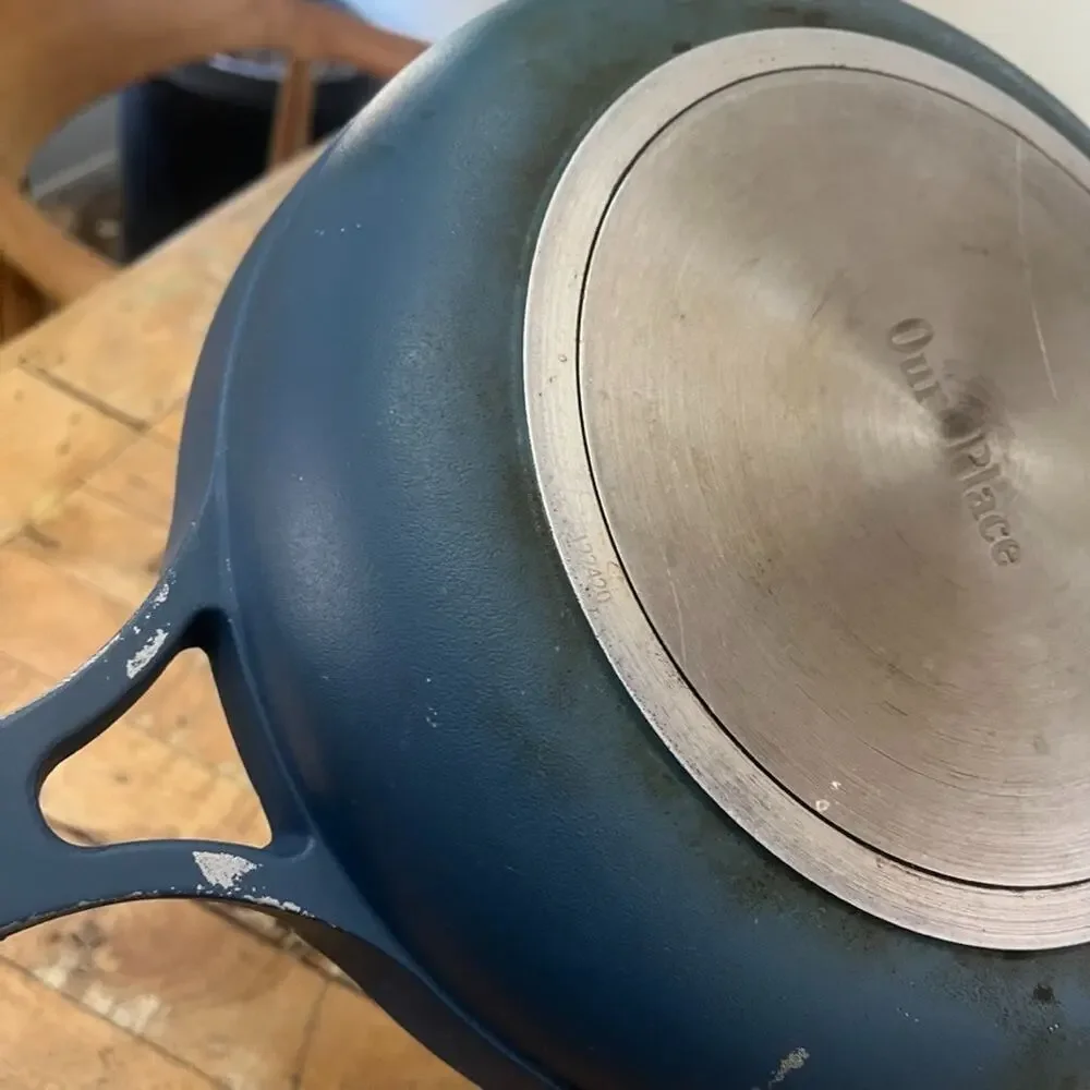 Our Place Always Pan Nonstick Cooking Pan Blue Salt Color Toxin-Free Ceramic
